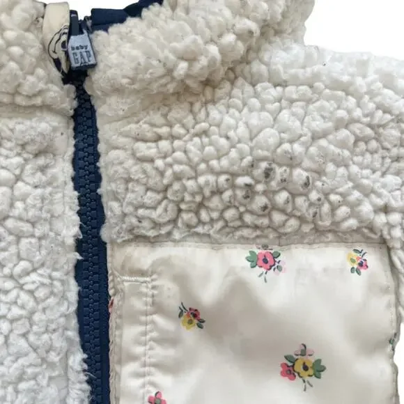 Gap + Disney Reversible Minnie Mouse Fleece Lined Coat Size 3T - Picture 6 of 9